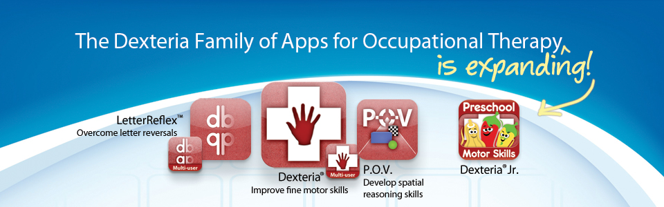 The Dexteria Family of Apps for Occupational Therapy